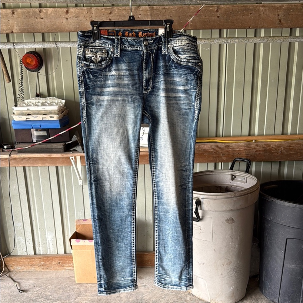 Women’s Rock Revival Blue Jeans
